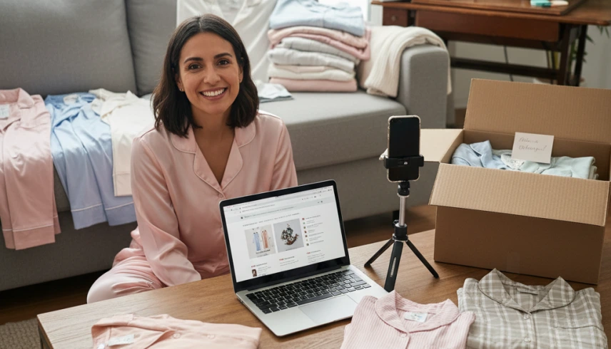 Como começar a vender pijamas na internet